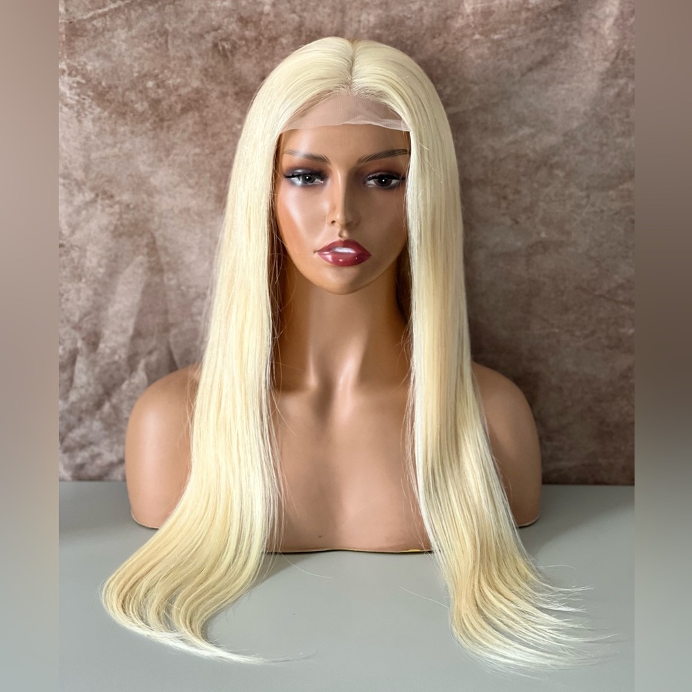 Human Hair 613 Blonde Lace Closure Wig